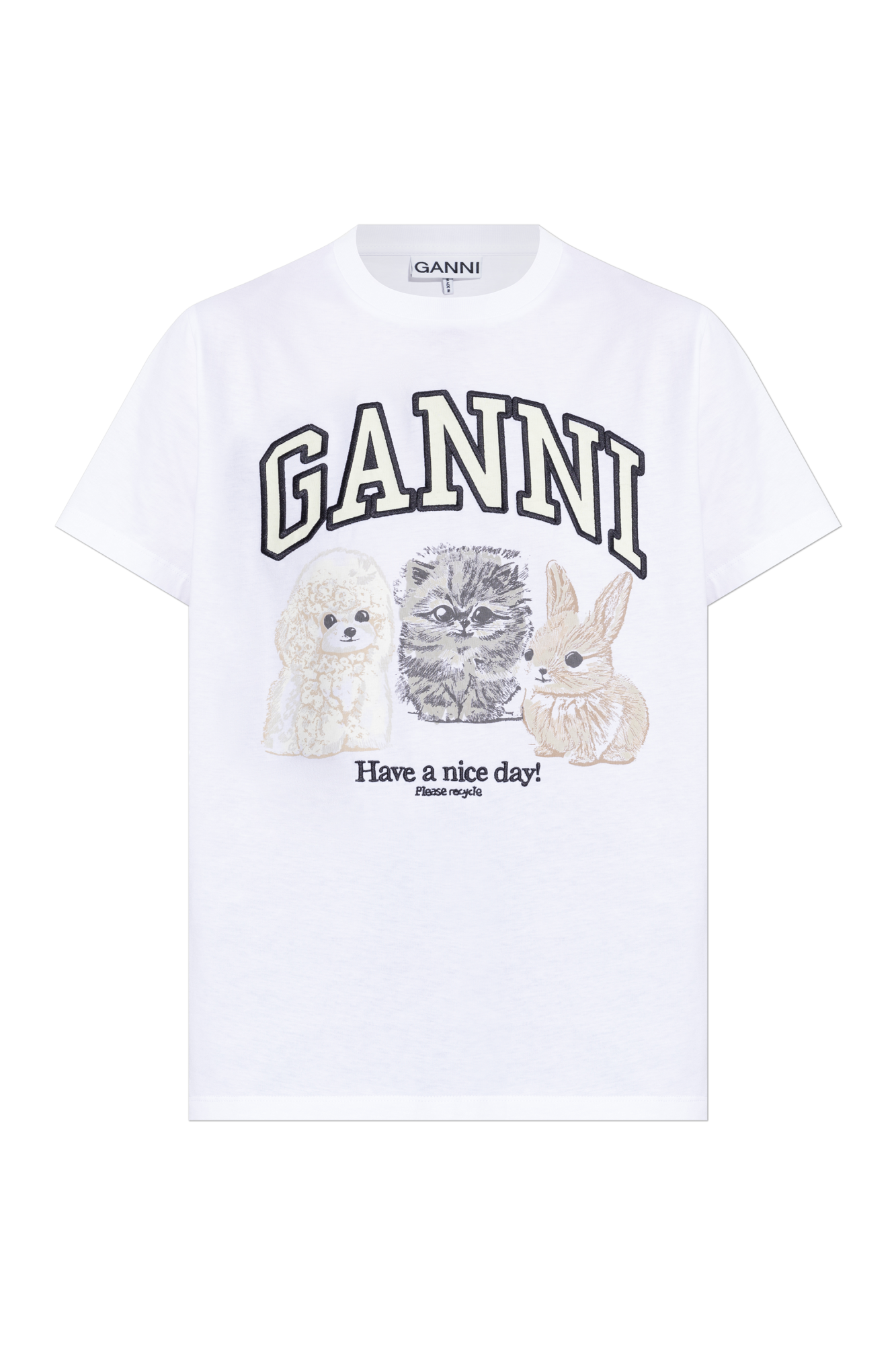 Ganni T-shirt with colorful print | Women's Clothing | Vitkac
